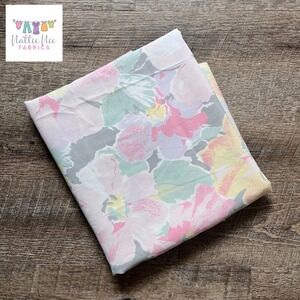 Vintage Full Size Flat Sheet in beautiful floral‎ Cannon